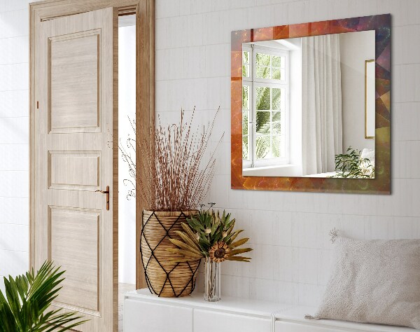 Spegel med tryck Färgglad fraktalspiral