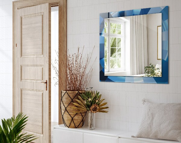 Rektangulär spegel med tryckt ram Abstrakt tunnel