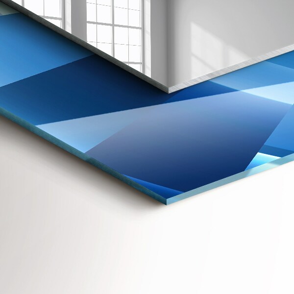 Rektangulär spegel med tryckt ram Abstrakt tunnel