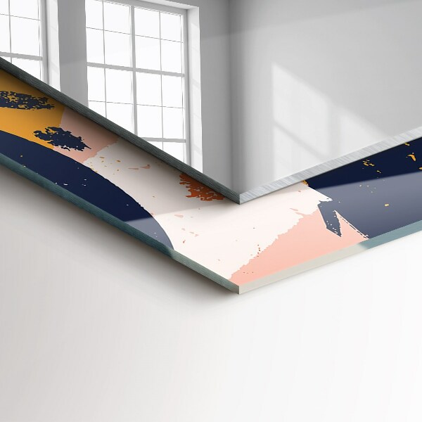 Spegel med tryck Abstrakt oljemålning