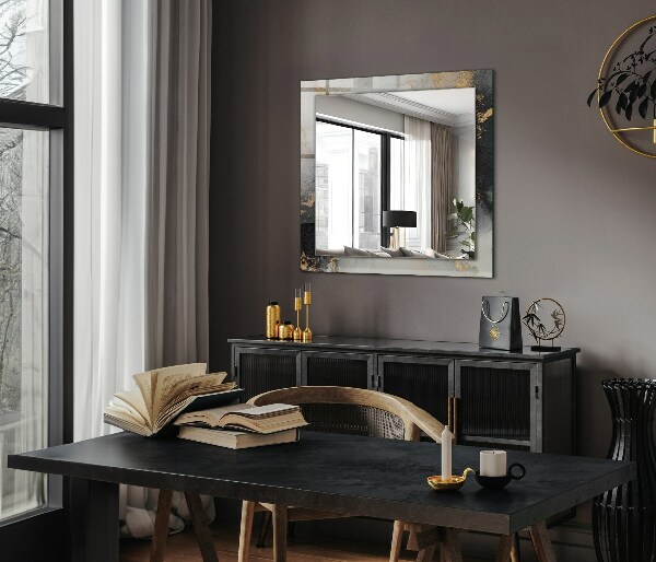 Spegel med tryck Samtida abstrakt konst