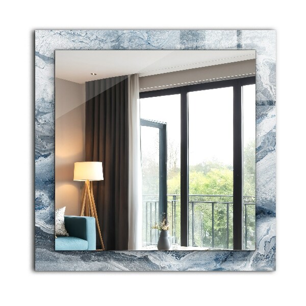Spegel med tryckt ram Marmor nyanser