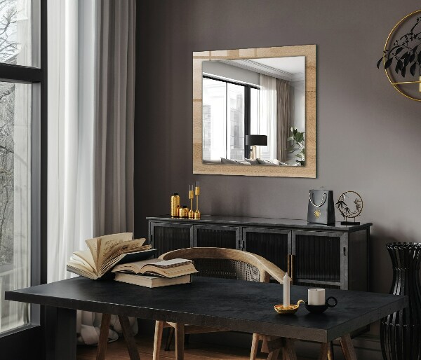 Spegel med tryck Abstrakta färgglada vågor