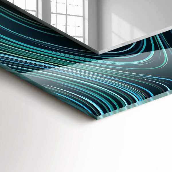 Spegel med tryck Texturerad sten