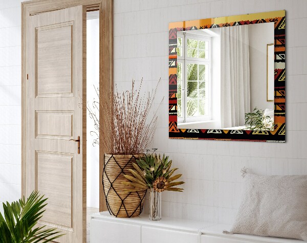 Rektangulär spegel med tryckt ram Bevattnat landskap