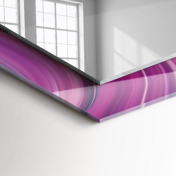 Rektangulär spegel med tryckt ram Färgglada palmer motiv