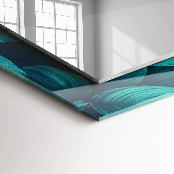 Spegel med tryck Ginkgo lämnar