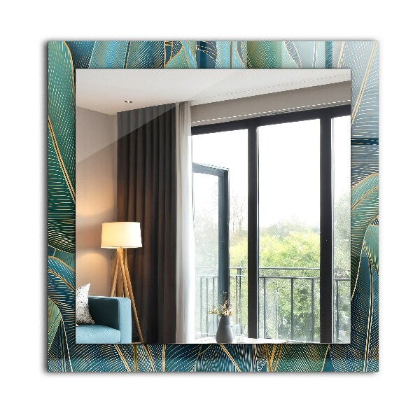 Spegel med tryck Dimmiga ränder