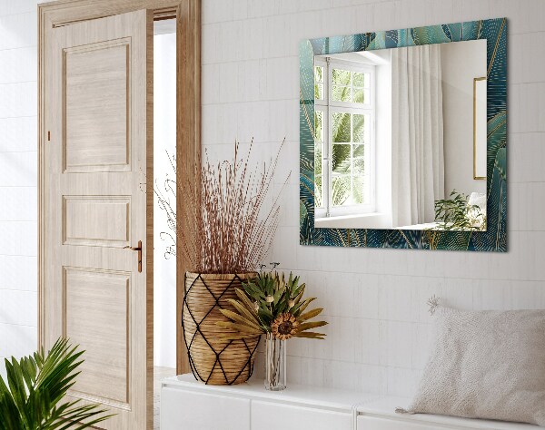 Spegel med tryck Dimmiga ränder