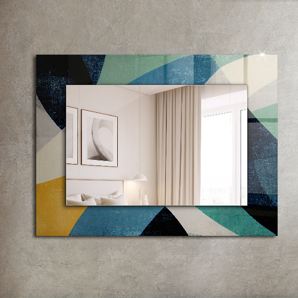 Spegel med tryckt ram Färgglada motiv