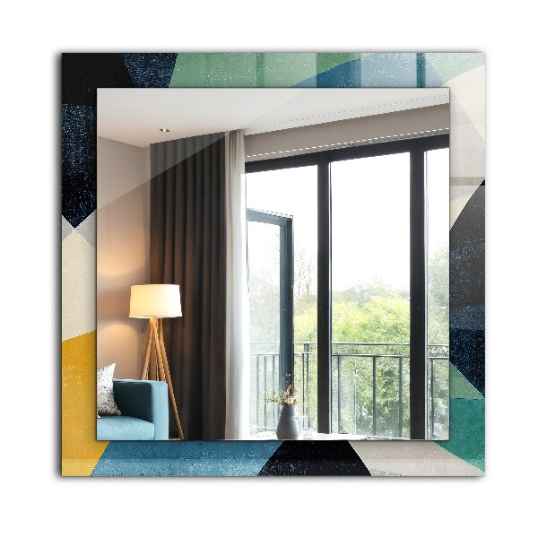 Spegel med tryckt ram Färgglada motiv