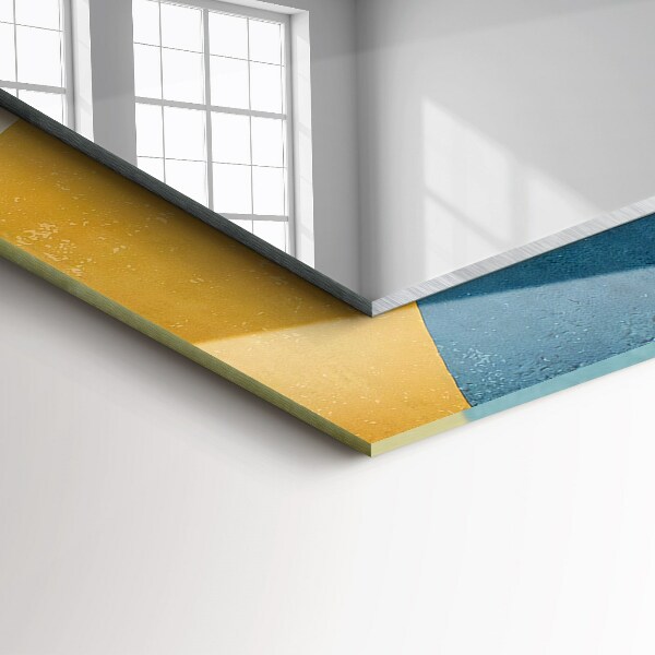 Spegel med tryckt ram Färgglada motiv