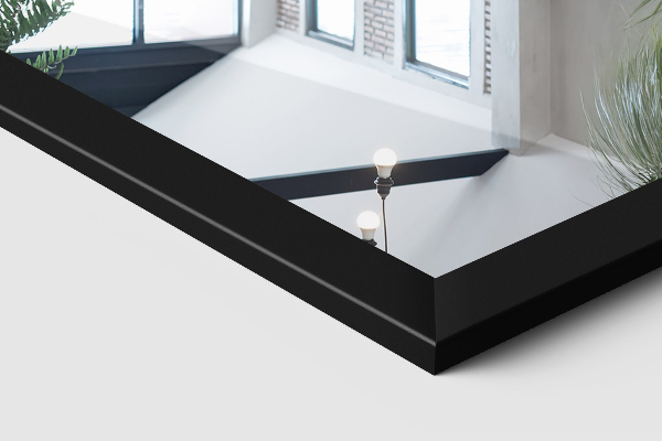 Stående spegel svart 14x61 in