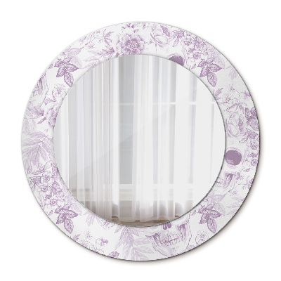 Rund spegel vägg Döskallar