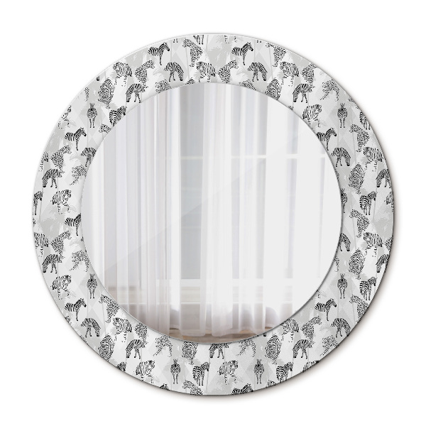 Rund spegel vägg Tropisk tiger