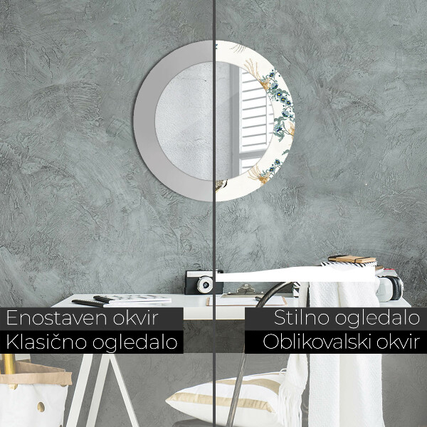 Rund spegel vägg Chinoserie