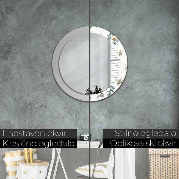 Rund spegel vägg Chinoserie