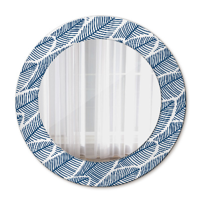 Rund spegel vägg Blad