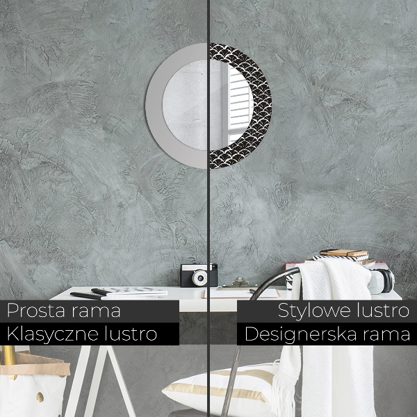 Rund spegel vägg Orientaliska skalor