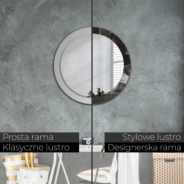 Rund spegel vägg Tropiska palmer