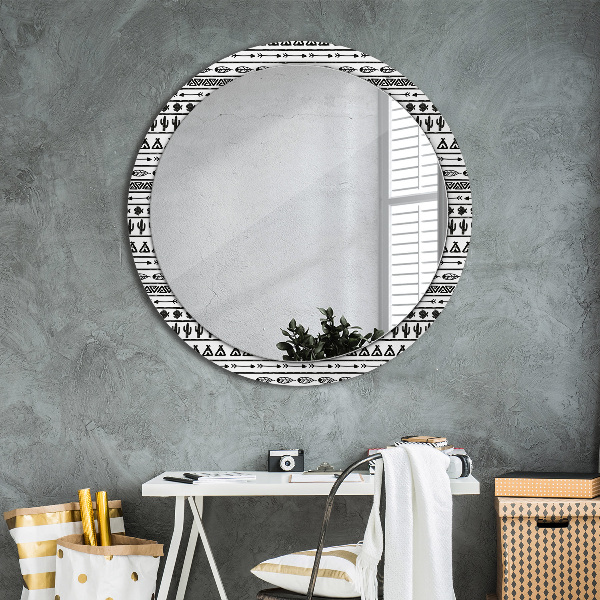 Rund spegel dekorativ Boho minimalistisk