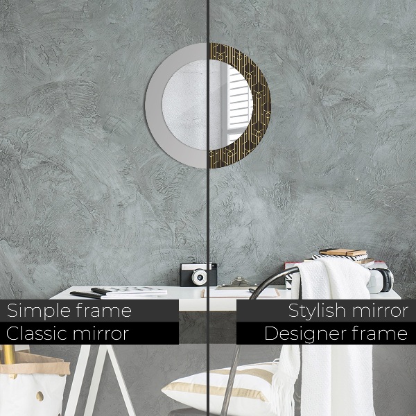 Rund spegel dekorativ Abstrakt