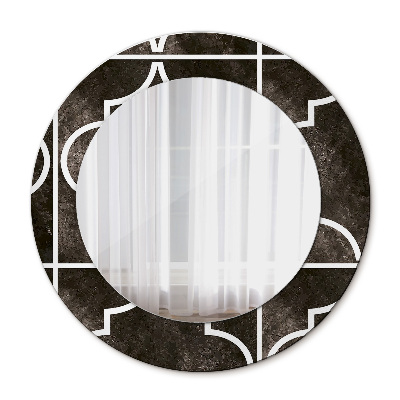 Rund spegel spektakulär Antika kakel