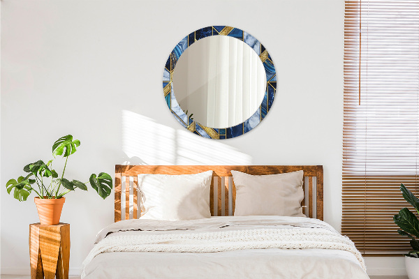 Rund spegel elegant Modern marmor