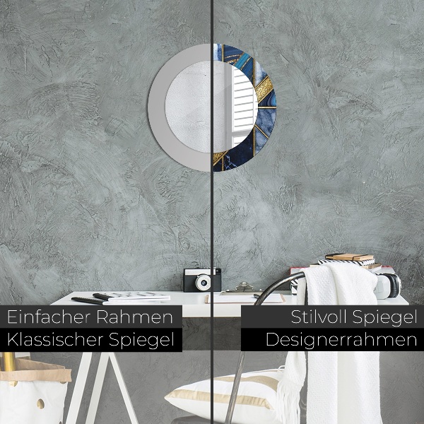 Rund spegel elegant Modern marmor