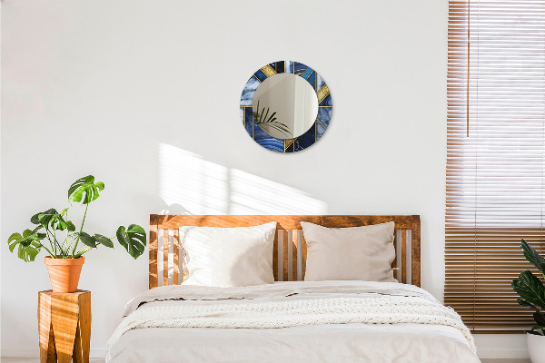 Rund spegel elegant Modern marmor