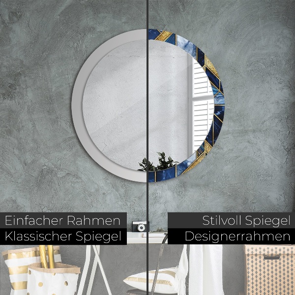 Rund spegel elegant Modern marmor