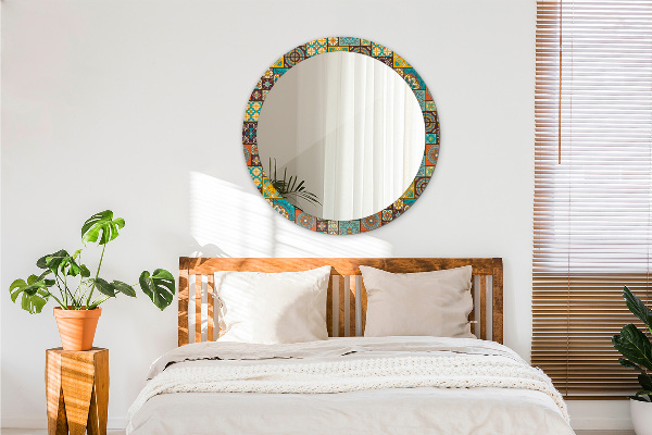 Rund spegel elegant Arabiskt mönster