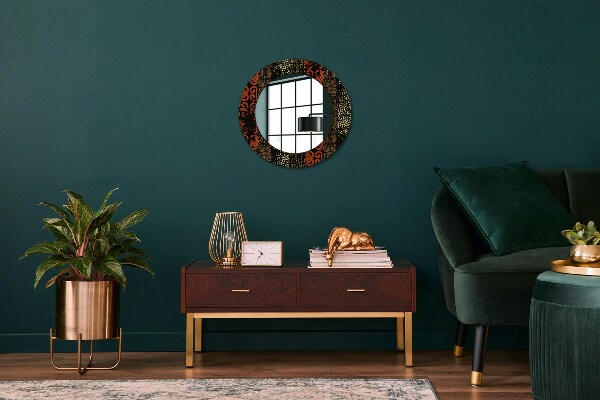 Rund spegel elegant Grunge abstrakt mönster