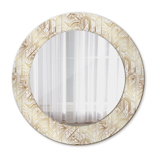Rund spegel elegant Art déco-komposition