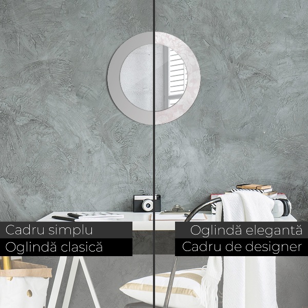 Rund spegel elegant Delikat roccoco-struktur