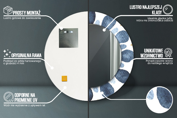 Rund spegel elegant Månen mandala