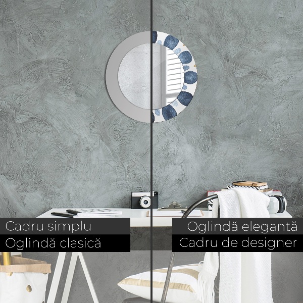 Rund spegel elegant Månen mandala