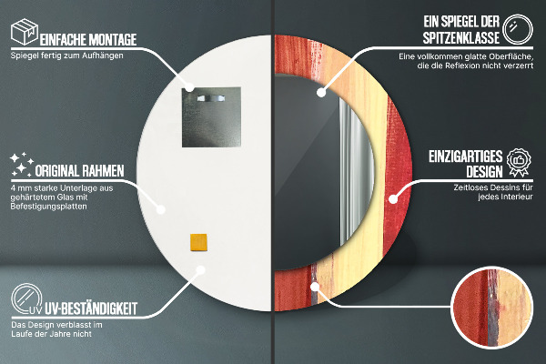 Rund spegel elegant Abstrakt bild