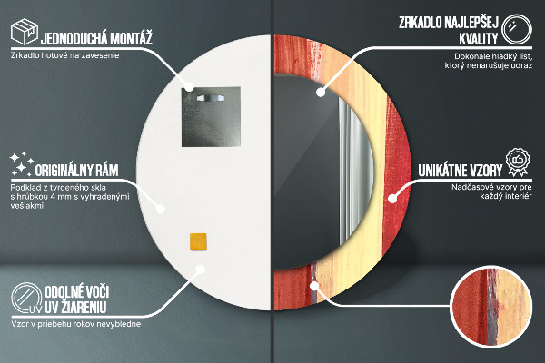 Rund spegel elegant Abstrakt bild