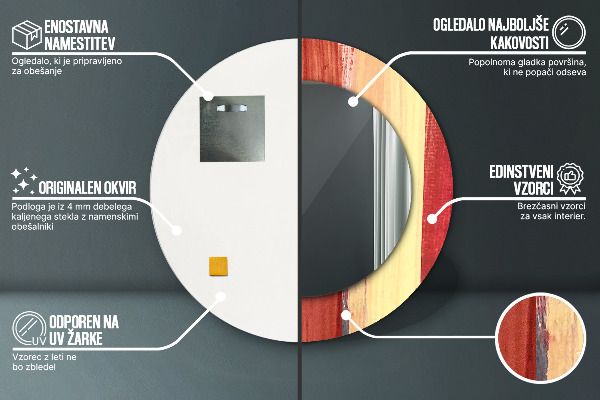 Rund spegel elegant Abstrakt bild