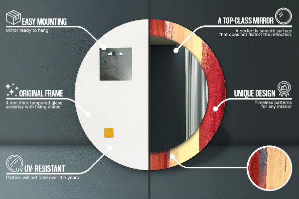 Rund spegel elegant Abstrakt bild