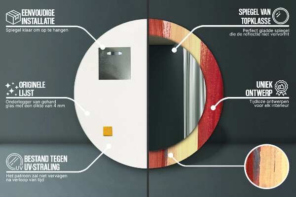 Rund spegel elegant Abstrakt bild