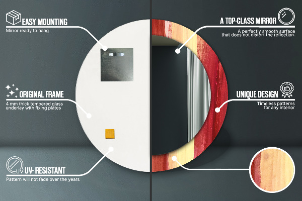 Rund spegel elegant Abstrakt bild