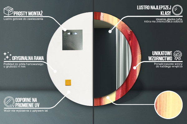 Rund spegel elegant Abstrakt bild