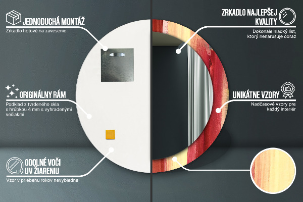 Rund spegel elegant Abstrakt bild