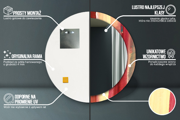 Rund spegel elegant Abstrakt bild