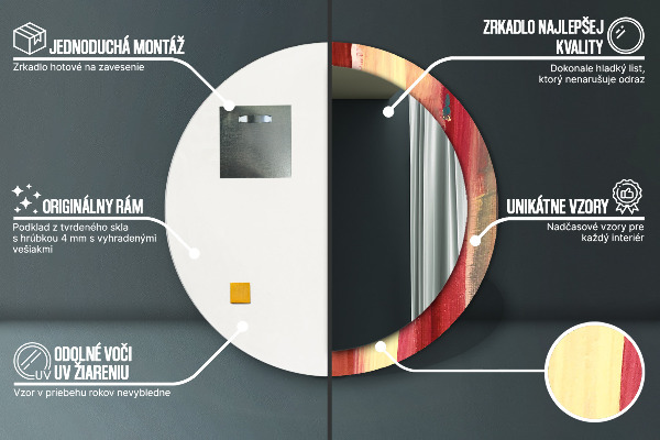 Rund spegel elegant Abstrakt bild