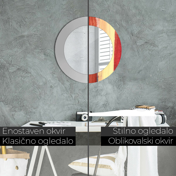 Rund spegel elegant Abstrakt bild