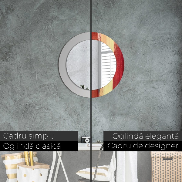 Rund spegel elegant Abstrakt bild