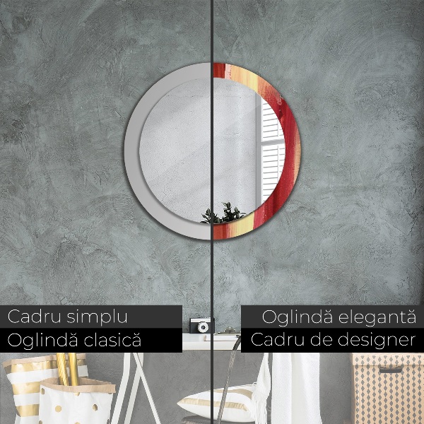 Rund spegel elegant Abstrakt bild